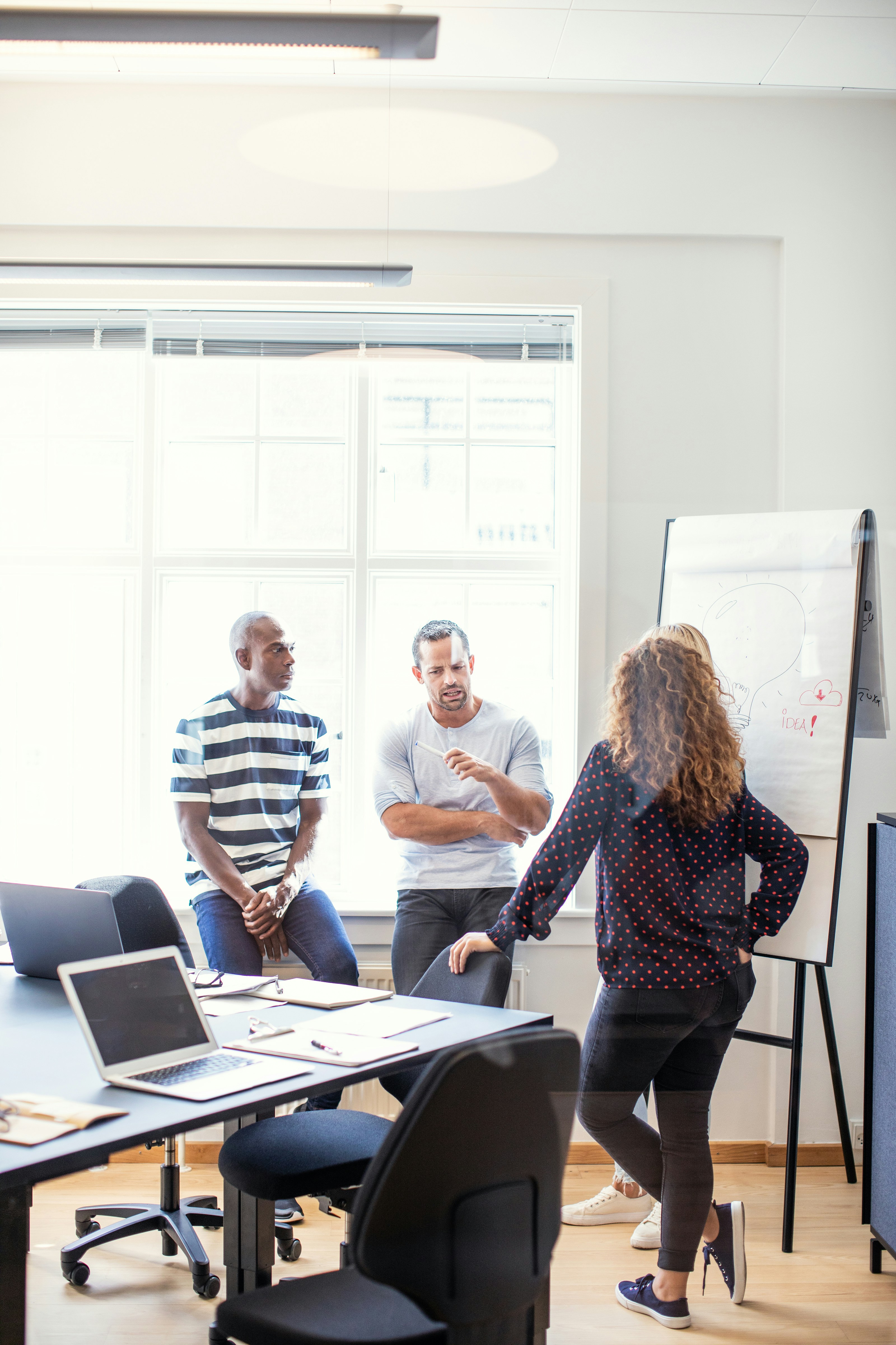 Educator working hands-on with a student